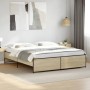 Estructura cama madera ingeniería metal roble Sonoma 180x200 cm