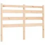 Bed frame with solid wood headboard 140x190 cm by vidaXL, Beds and slatted bases - Ref: Foro24-3192016, Price: 123,47 €, Disc...
