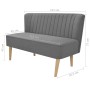 Hellgrauer Stoffsofa 117x55,5x77 cm von vidaXL, Sofas - Ref: Foro24-244070, Preis: 218,97 €, Rabatt: %