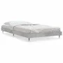 Concrete gray engineered wood bed frame 100x200cm by vidaXL, Beds and slatted bases - Ref: Foro24-832161, Price: 95,03 €, Dis...