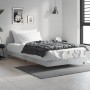 Concrete gray engineered wood bed frame 100x200cm by vidaXL, Beds and slatted bases - Ref: Foro24-832161, Price: 96,67 €, Dis...