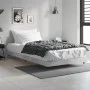 Concrete gray engineered wood bed frame 100x200cm by vidaXL, Beds and slatted bases - Ref: Foro24-832161, Price: 95,03 €, Dis...