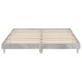 Estructura de cama madera de ingeniería gris hormigón 150x200cm