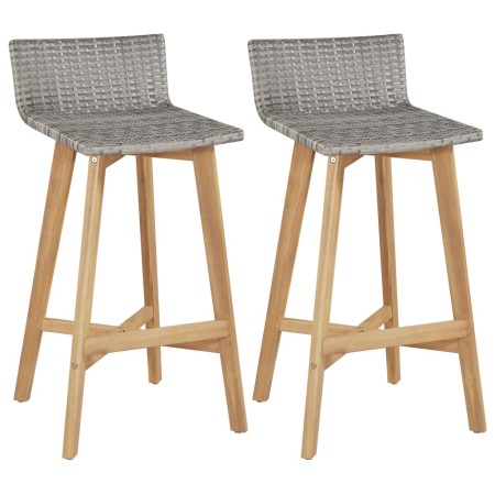Taburetes de cocina 2 unidades madera maciza acacia de vidaXL, Sillas de jardín - Ref: Foro24-44229, Precio: 140,74 €