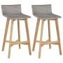 Taburetes de cocina 2 unidades madera maciza acacia de vidaXL, Sillas de jardín - Ref: Foro24-44229, Precio: 140,74 €