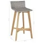 Küchenhocker 2 Einheiten aus massivem Akazienholz von vidaXL, Gartenstühle - Ref: Foro24-44229, Preis: 137,93 €, Rabatt: %