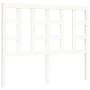 White solid wood bed frame with headboard 120x200 cm by vidaXL, Beds and slatted bases - Ref: Foro24-3191967, Price: 127,58 €...