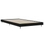 Black engineered wood bed frame 90x200 cm by vidaXL, Beds and slatted bases - Ref: Foro24-832166, Price: 92,83 €, Discount: %
