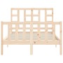 Estructura de cama con cabecero madera maciza 120x200 cm de vidaXL, Camas y somieres - Ref: Foro24-3191966, Precio: 117,03 €
