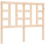 Bed frame with solid wood headboard 120x200 cm by vidaXL, Beds and slatted bases - Ref: Foro24-3191966, Price: 117,14 €, Disc...