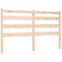 Bed frame with solid wood headboard 160x200 cm by vidaXL, Beds and slatted bases - Ref: Foro24-3192046, Price: 129,24 €, Disc...