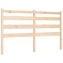Bed frame with solid wood headboard 160x200 cm by vidaXL, Beds and slatted bases - Ref: Foro24-3192046, Price: 127,59 €, Disc...