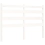 White solid wood bed frame with headboard 120x200 cm by vidaXL, Beds and slatted bases - Ref: Foro24-3192032, Price: 126,14 €...