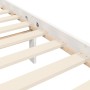 Doppelbettgestell mit weißem Massivholz-Kopfteil von vidaXL, Betten und Lattenroste - Ref: Foro24-3192072, Preis: 128,60 €, R...