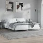 Glossy white engineered wood bed frame 200x200cm by vidaXL, Beds and slatted bases - Ref: Foro24-832111, Price: 130,45 €, Dis...