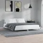 Glossy white engineered wood bed frame 200x200cm by vidaXL, Beds and slatted bases - Ref: Foro24-832111, Price: 130,45 €, Dis...
