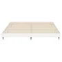 Glossy white engineered wood bed frame 200x200cm by vidaXL, Beds and slatted bases - Ref: Foro24-832111, Price: 130,45 €, Dis...