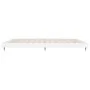 Glossy white engineered wood bed frame 200x200cm by vidaXL, Beds and slatted bases - Ref: Foro24-832111, Price: 130,45 €, Dis...