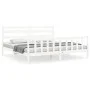 Estructura de cama con cabecero madera maciza blanco 200x200 cm de vidaXL, Camas y somieres - Ref: Foro24-3192057, Precio: 15...