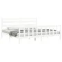 Estructura de cama con cabecero madera maciza blanco 200x200 cm de vidaXL, Camas y somieres - Ref: Foro24-3192057, Precio: 15...