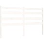 White solid wood bed frame with headboard 160x200 cm by vidaXL, Beds and slatted bases - Ref: Foro24-3192047, Price: 148,59 €...