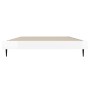 Estructura de cama madera de ingeniería blanco brillo 90x200cm de vidaXL, Camas y somieres - Ref: Foro24-832271, Precio: 82,3...