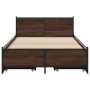 Cama con cajones madera de ingeniería marrón roble 75x190 cm