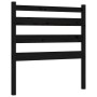 Estructura de cama individual con cabecero madera maciza negro de vidaXL, Camas y somieres - Ref: Foro24-3192000, Precio: 122...