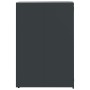 Cobertizo para 2 cubos de basura acero antracita 138x79x117 cm