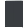 Cobertizo para 5 cubos de basura acero antracita 345x79x117 cm