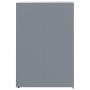 Cobertizo de 4 contenedores de basura acero gris 276x79x117 cm