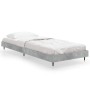 Betongrauer Bettrahmen aus Holzwerkstoff, 75 x 190 cm von vidaXL, Betten und Lattenroste - Ref: Foro24-832209, Preis: 86,99 €...