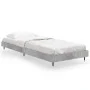Concrete gray engineered wood bed frame 75x190 cm by vidaXL, Beds and slatted bases - Ref: Foro24-832209, Price: 85,53 €, Dis...