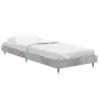 Concrete gray engineered wood bed frame 75x190 cm by vidaXL, Beds and slatted bases - Ref: Foro24-832209, Price: 85,53 €, Dis...
