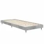 Concrete gray engineered wood bed frame 75x190 cm by vidaXL, Beds and slatted bases - Ref: Foro24-832209, Price: 85,53 €, Dis...