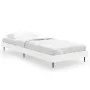 White engineered wood bed frame 75x190 cm by vidaXL, Beds and slatted bases - Ref: Foro24-832309, Price: 80,89 €, Discount: %