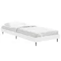 White engineered wood bed frame 75x190 cm by vidaXL, Beds and slatted bases - Ref: Foro24-832309, Price: 80,89 €, Discount: %