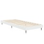 Weißer Bettrahmen aus Holzwerkstoff, 75 x 190 cm von vidaXL, Betten und Lattenroste - Ref: Foro24-832309, Preis: 82,15 €, Rab...
