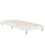 White engineered wood bed frame 75x190 cm by vidaXL, Beds and slatted bases - Ref: Foro24-832309, Price: 80,89 €, Discount: %