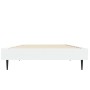White engineered wood bed frame 75x190 cm by vidaXL, Beds and slatted bases - Ref: Foro24-832309, Price: 82,15 €, Discount: %