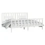 White pine wood bed frame with headboard 180x200cm by vidaXL, Beds and slatted bases - Ref: Foro24-3188182, Price: 168,49 €, ...
