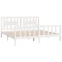 White pine wood bed frame with headboard 180x200cm by vidaXL, Beds and slatted bases - Ref: Foro24-3188182, Price: 168,49 €, ...