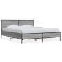 Estructura cama madera ingeniería metal gris Sonoma 150x200 cm