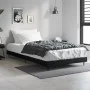 Black engineered wood bed frame 100x200 cm by vidaXL, Beds and slatted bases - Ref: Foro24-832262, Price: 87,59 €, Discount: %