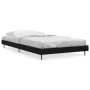 Black engineered wood bed frame 100x200 cm by vidaXL, Beds and slatted bases - Ref: Foro24-832262, Price: 87,59 €, Discount: %
