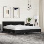 Estructura de cama madera de ingeniería y metal negro 180x200cm en Camas y somieres | Comprar online en Foro24
