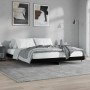 Schwarzer Bettrahmen aus Holzwerkstoff, 200 x 200 cm von vidaXL, Betten und Lattenroste - Ref: Foro24-832110, Preis: 124,11 €...