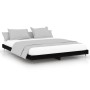 Black engineered wood bed frame 200x200 cm by vidaXL, Beds and slatted bases - Ref: Foro24-832110, Price: 124,01 €, Discount: %