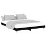 Black engineered wood bed frame 200x200 cm by vidaXL, Beds and slatted bases - Ref: Foro24-832110, Price: 122,06 €, Discount: %