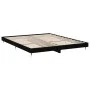 Black engineered wood bed frame 200x200 cm by vidaXL, Beds and slatted bases - Ref: Foro24-832110, Price: 122,06 €, Discount: %